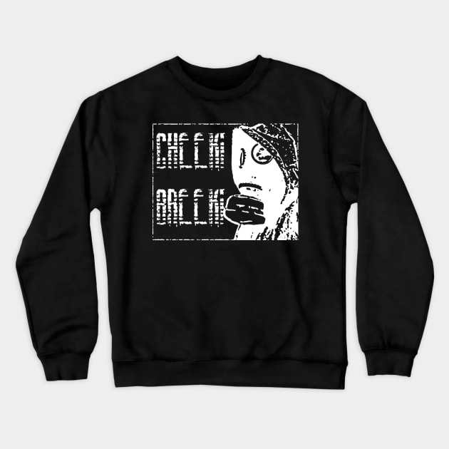 STALKER Cheeki Breeki Gritty Slav Tee (White) Crewneck Sweatshirt by MacSquiddles